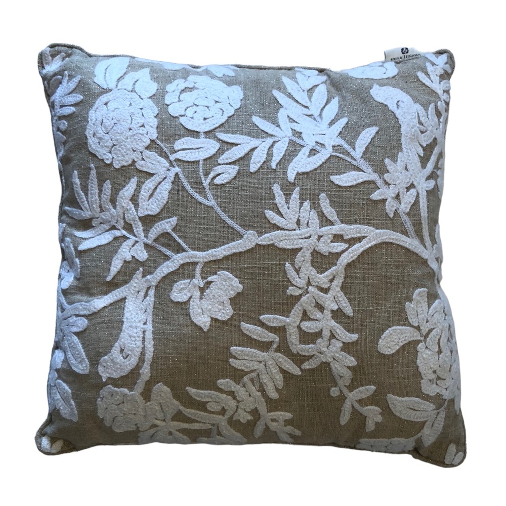 Villa Lugano Multi Texture Neutral Throw Pillow - Picture 2 of 6